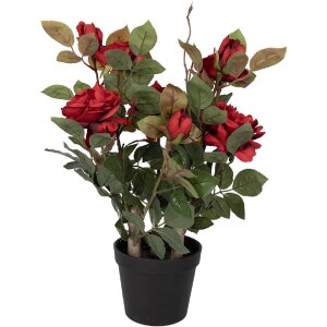 Квіткова декорація Clayre & Eef — реалістична троянда 20x20x55 см