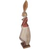 Кролик для декору Clayre & Eef, золотий та червоний, 15x13x46 см