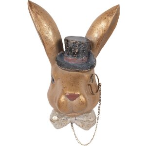 Кролик золотий та чорний, декорація 17x11x25 см від Clayre & Eef
