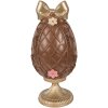 Декоративне яйце з кроликом, коричнево-золоте, Ø 12x26 см