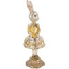 Кролик у бежево-золотому відтінку, Ø 13x36 см — декорація від Clayre & Eef
