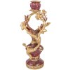Свічник у формі оленя фіолетово-золотий, 14x11x31 см