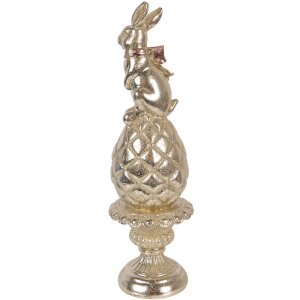 Осення декорація з кроликом на яйці, 8x28 см, Clayre & Eef