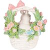 Кролик у кошику білий-рожевий, 15x9x16 см — декорація від Clayre & Eef