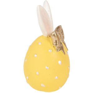 Декоративное яйцо Clayre & Eef, желто-белое, Ø...
