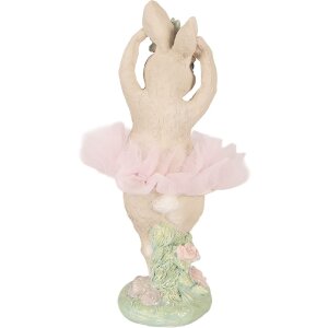 Чарівний декоративний кролик від Clayre & Eef, бежево-рожевий, 10x9x27 см
