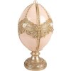 Декорація у формі яйця, ніжне рожеве золото, Ø 15x27 см, Clayre & Eef