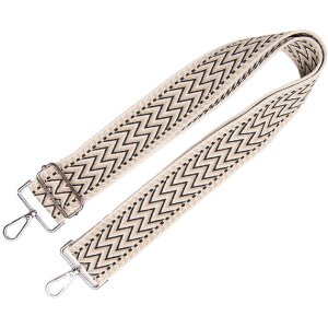 Пояснювальний ремінь Juleeze JZBS0012, 5x140 см, бежево-чорний