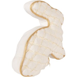 Набір для зупинки дверей «Зайчик» білий з золотом, 29x10x27 см