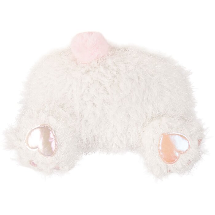 Килимок-подушка у формі кролика, біло-рожева, 38x14x27 см