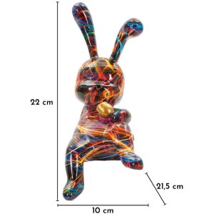 Фігурка-зайчик Psyco в стилі поп-арт, Mauro Ferretti, 21,5x10x22 см