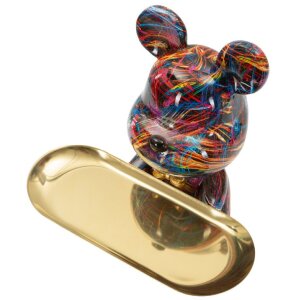 Фігурка-декора CANE PSYCO з тарілкою, багатокольорова, 22,5 см