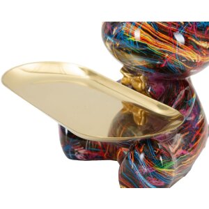 Фігурка-декора CANE PSYCO з тарілкою, багатокольорова, 22,5 см