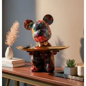 Фігурка для декору CANE PSYCO з табличкою, багатокольорова, 22,5 см