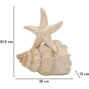 Морська декорація STELLA MARINA SAND від Mauro Ferretti, 18x13x21,2 см