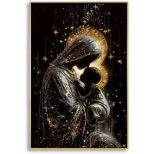 Малюнок на маруні MATERNITY від Mauro Ferretti з рамкою 60x3,5x90 см