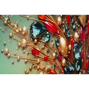 Малюнок на стіну "Бабочка" Mauro Ferretti – декоративна панель з рамкою 70x100 см