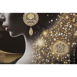 LED-картина "Інда" Mauro Ferretti – елегантна силуетна композиція зі світловим ефектом, 60x90 см