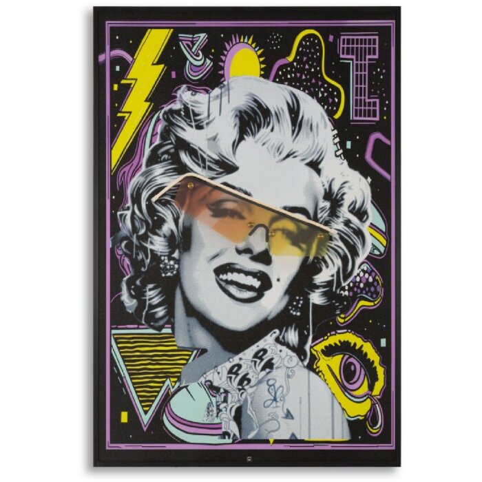 LED-плакат на холсті "Марілін" 60x90 см – 3D акрилові вставки від Mauro Ferretti