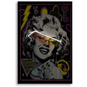 LED-плакат на холсті "Марілін" 60x90 см – 3D акрилові вставки від Mauro Ferretti