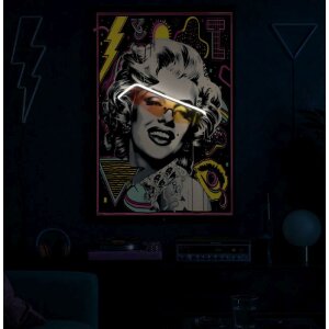 LED-плакат на холсті "Марілін" 60x90 см – 3D акрилові вставки від Mauro Ferretti