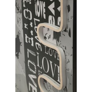 LED-полотно "Love" Mauro Ferretti 60x90 см – 3D акрилові вставки