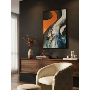 LED-холстове полотно "Танцюристка" 60x90 см – 3D акрилова вставка від Mauro Ferretti