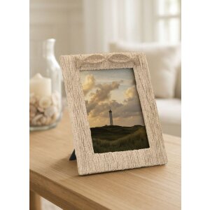 Фоторамка "Пісок" 15x20 см, бежевий, з хвилястим орнаментом