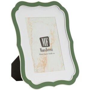 Фоторамка "Марґот" 15x20 см, зелена, елегантна з цинку та скла від Mauro Ferretti
