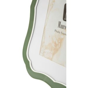 Фоторамка "Марґот" 15x20 см, зелена, елегантна з цинку та скла від Mauro Ferretti