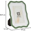 Фоторамка "Марґот" 15x20 см, зелена, елегантна з цинку та скла від Mauro Ferretti