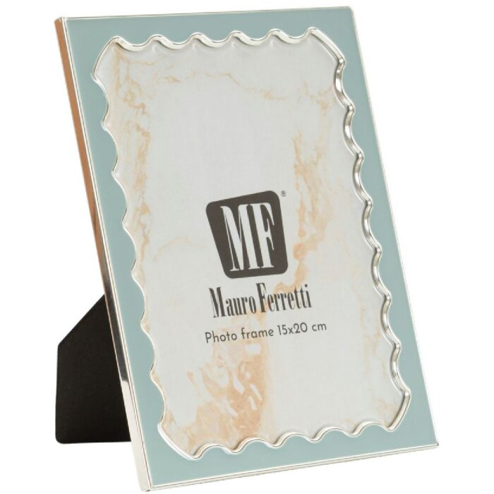 Фоторамка "Juliette" 12,5x17,5 см, світло-блакитна, з хвилястою каймою, Mauro Ferretti