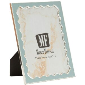 Фоторамка "Juliette" 12,5x17,5 см, світло-блакитна, з хвилястою каймою, Mauro Ferretti