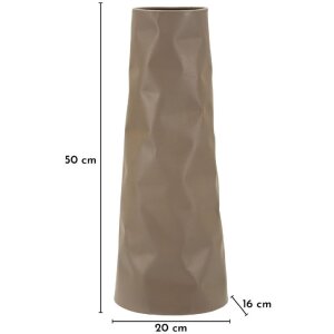 Ваза "Норимберга" Mauro Ferretti, кремова, залізна, індустриальний стиль, 50 см