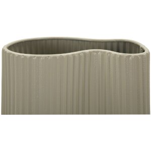 Ваза "Франкфурт" від Mauro Ferretti — сучасна матова біла ваза з хвилястою поверхнею, ідеальна для індустріального та мінімалістичного інтер’єру