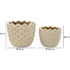 Набір кашпо "Пепіта" Mauro Ferretti, 2 шт., Ø23x18 см / Ø18,5x15,5 см
