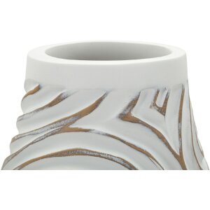 Ваза "Oblix" від Mauro Ferretti, біла з калінком, Ø18,5x50 см