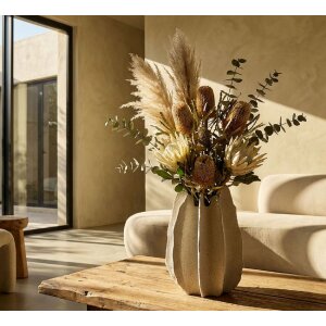 Ваза "Естер" Mauro Ferretti, органічний скульптурний дизайн, поліреспін, Ø26x40 см