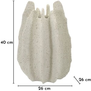 Ваза "Естер" Mauro Ferretti, органічний скульптурний дизайн, поліреспін, Ø26x40 см