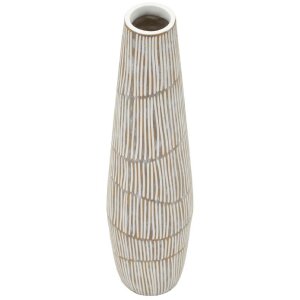 Ваза "Ганой" від Mauro Ferretti, біла матова, Ø17x68,5 см