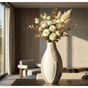 Ваза "Хо Чі Мінь" Mauro Ferretti, біла, 29,5x13,5x50 см