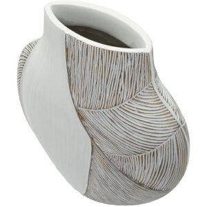 Ваза "Хо Чі Мінь" Mauro Ferretti, біла калійована, 35x13,5x37,5 см