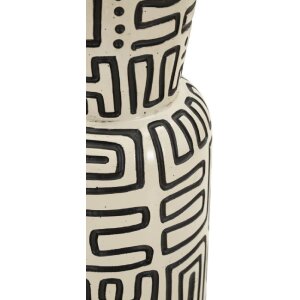 Ваза "Найробі" Mauro Ferretti, білий/чорний, Ø15,5x65 см