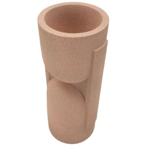 Вітражний підставник для квіткового горшка "Nui" 38x36x91 см, червоний, від Mauro Ferretti