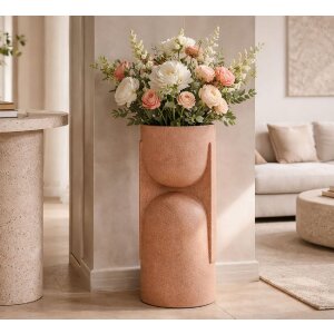 Вітряний вазон "Nui" 36x34x70,5 см, червоний, для відкритого простору