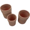Mauro Ferretti Cachepot Set COLOMBIA 3er Pflanzgefäße Rot