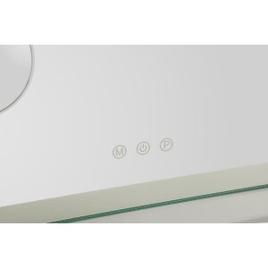 Дзеркальний стіл HOLLYWOOD LED 55x14x43 см, білий, з LED-освітленням та збільшенням