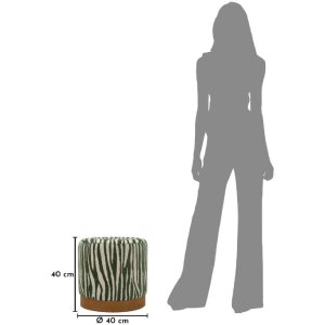 Mauro Ferretti Puff SAVANA Verde Ø40x40cm