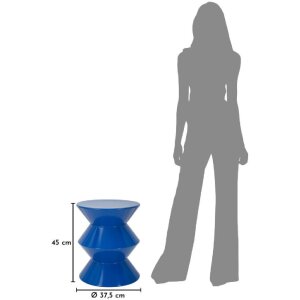 Стільничок ZAG Ø37,5x45 см, синій, від Mauro Ferretti