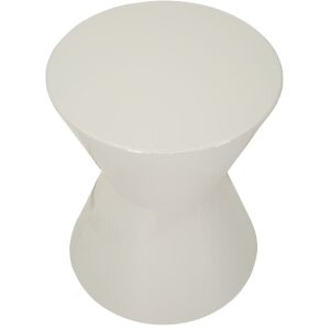 Mauro Ferretti Beistelltisch OYO Ø 45x55 cm Weiß